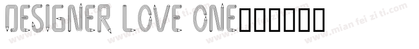 designer love one字体转换